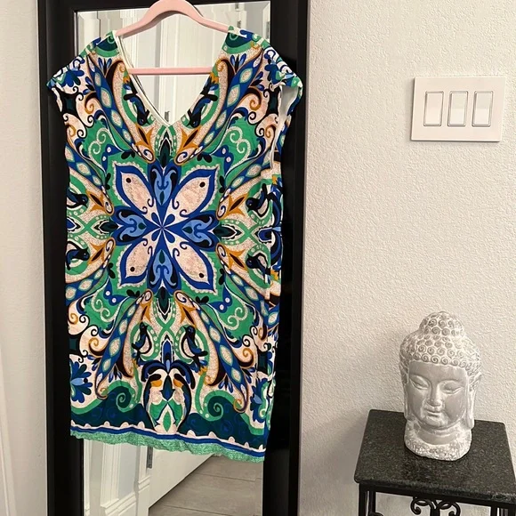 Anthropologie Maeve Bird Folksong Shift Dress Size M - Picture 2 of 8